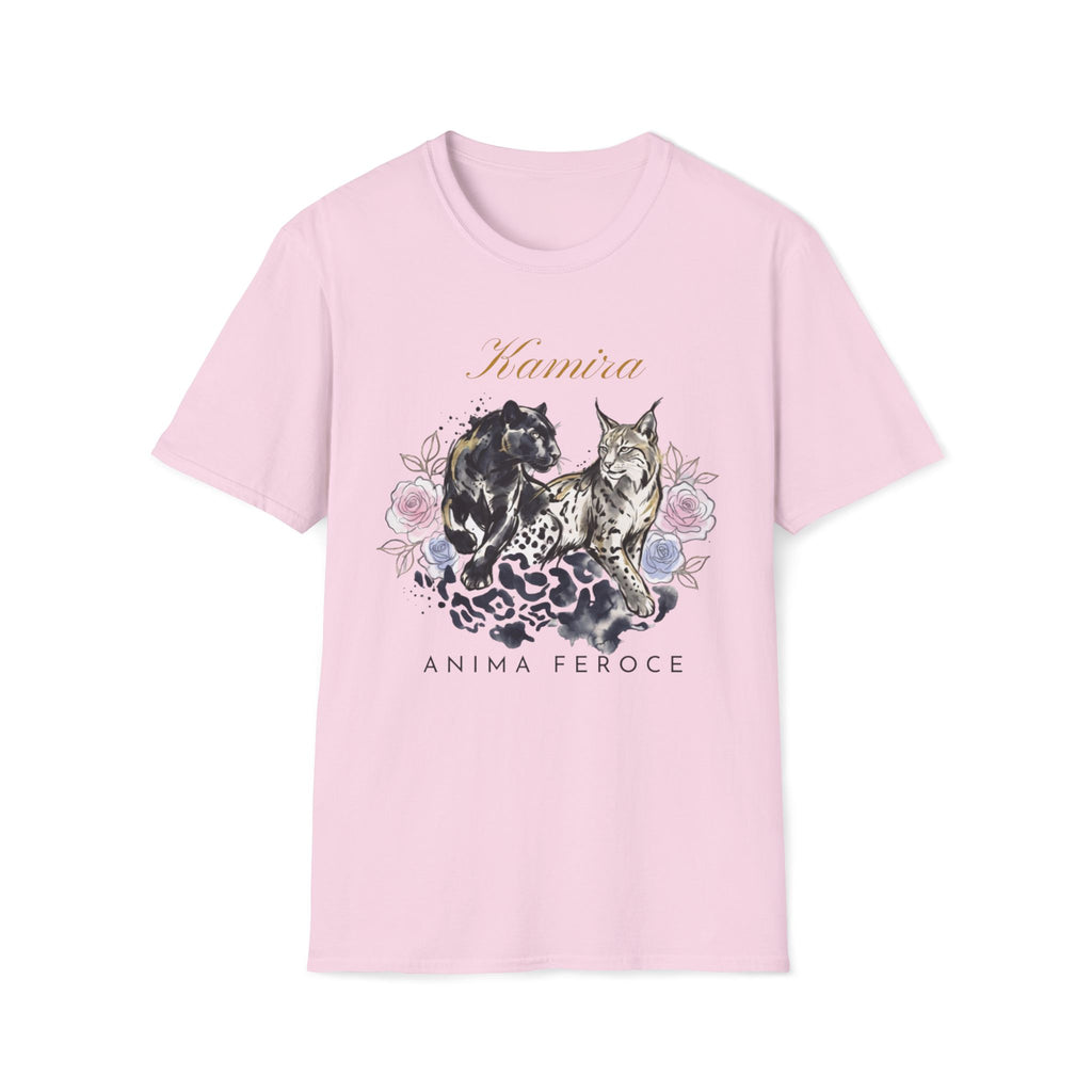 Wildcat and Leopard Illustration T-Shirt | Animal Portrait Tee