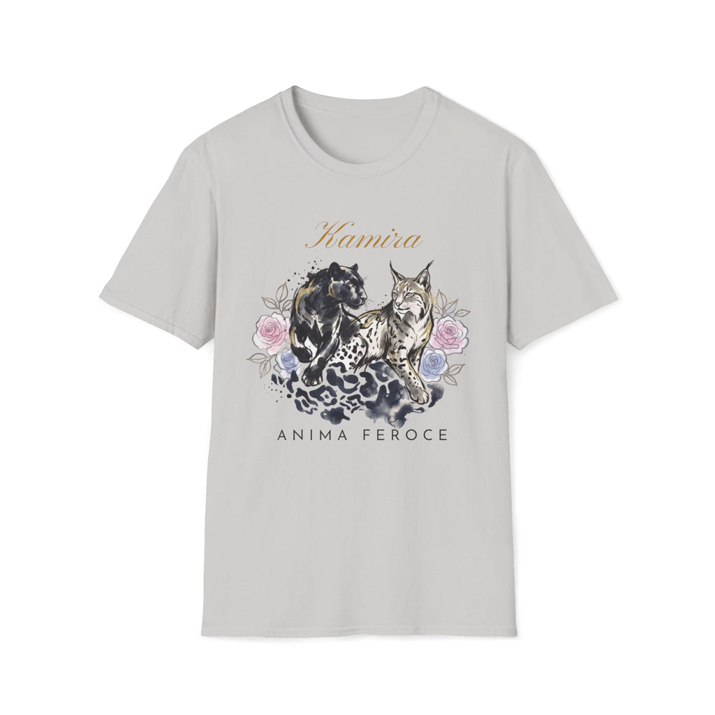 Wildcat and Leopard Illustration T-Shirt | Animal Portrait Tee